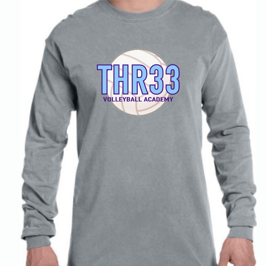 THR33 Basic Volleyball Long Sleeve (Comfort Color)