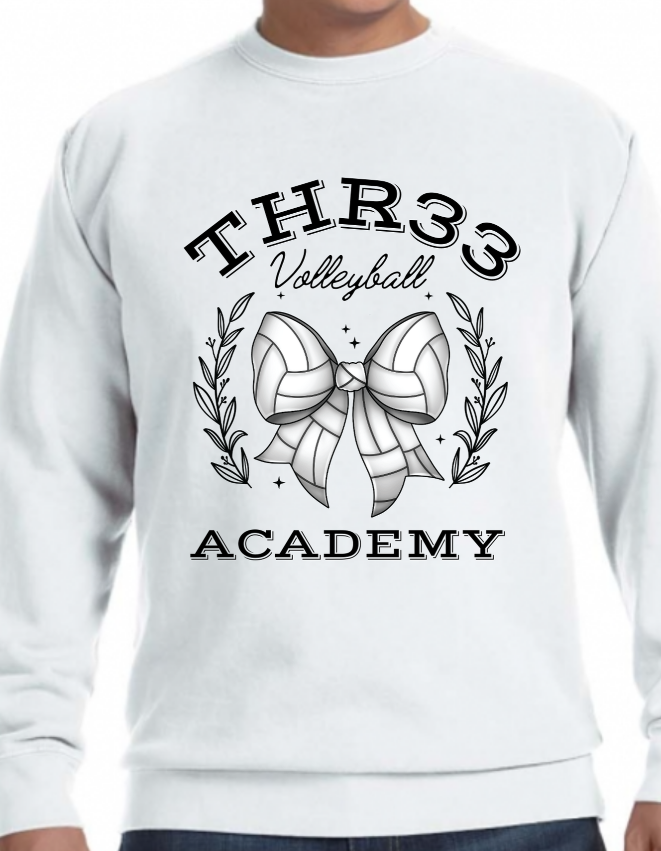 THR33 Volley-Bow Crewneck