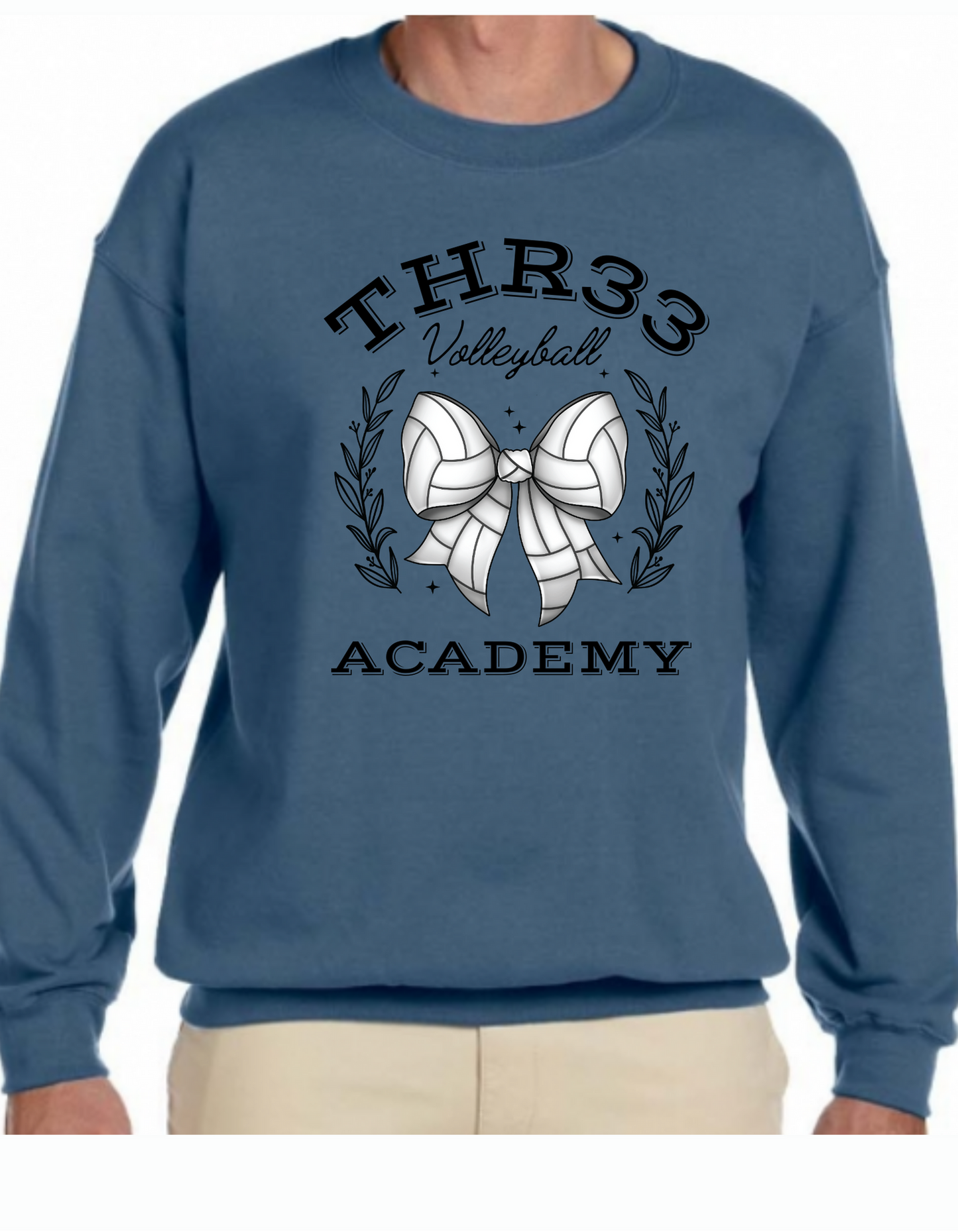 THR33 Volley-Bow Crewneck